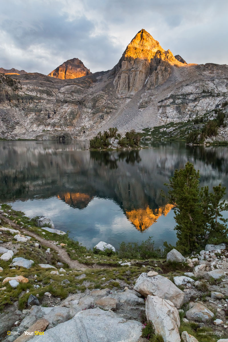 Alpenglow above the Lake