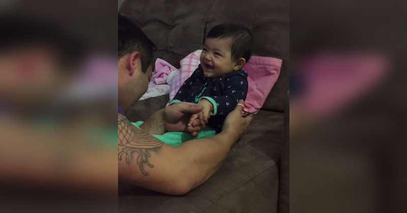 Baby Pranks Dad, Fake Cries Every Time He Tries to Cut Her Nails