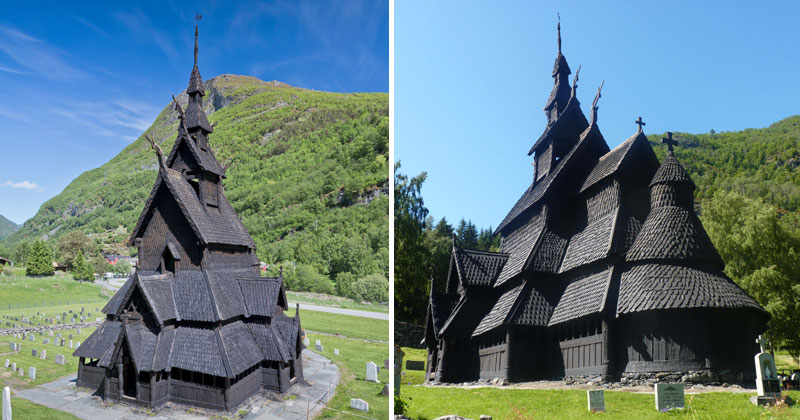This Triple Nave Stave Church in Borgund, Norway Looks Awesome