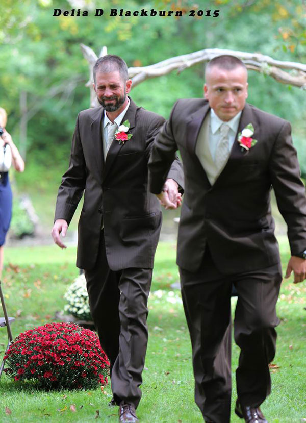 Father of the Bride Grabs Her Stepfather So He Can Also Walk Down the Aisle delia blackburn (5)