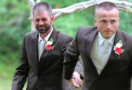 Father of the Bride Grabs Stepfather So He Can Also Walk Down the Aisle