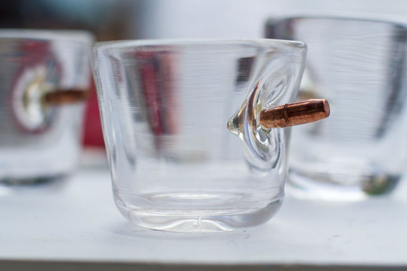 shot glasses with real bullets Picture of the Day: Shot Glasses