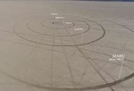 A Group of Friends Build the Solar System to Scale in the Middle of the Desert