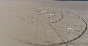 solar system scale model in the desert solar system scale model in the desert