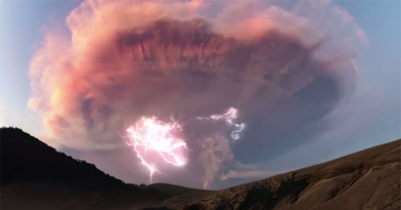 Just a Super-Charged Volcanic Ash Cloud Sparked by Lightning