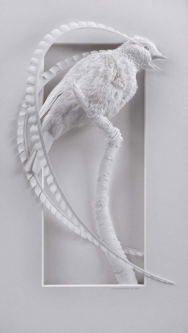 3d paper animal sculptures by calvin nicholls (14)