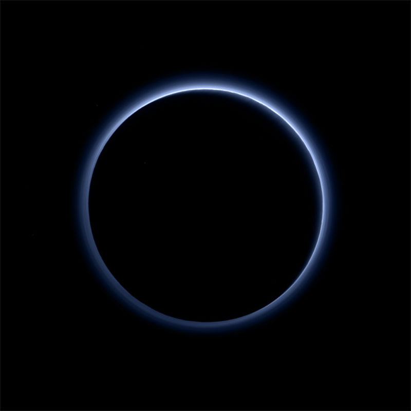 blue skies on pluto nasa Picture of the Day: Blue Skies on Pluto