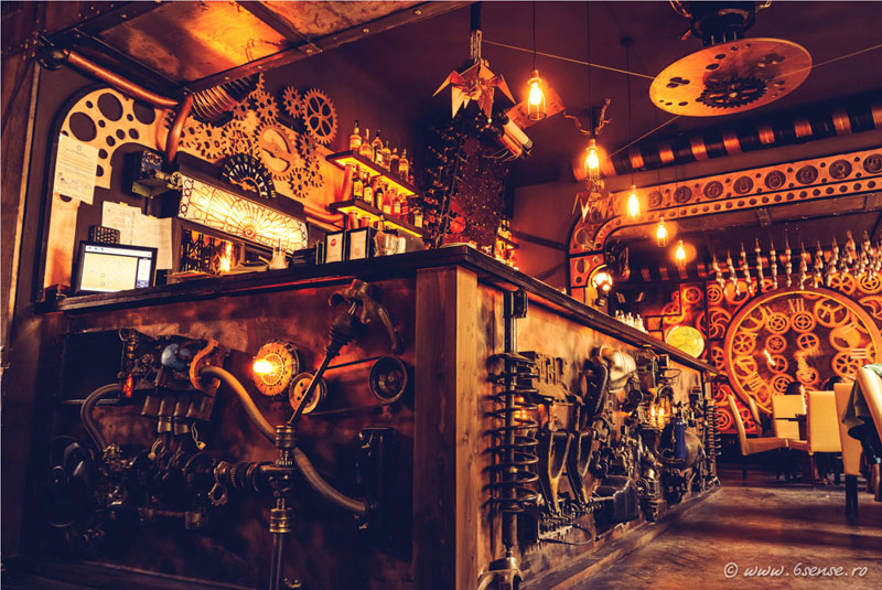 This Steampunk Bar in Romania is Filled with Kinetic Sculptures
