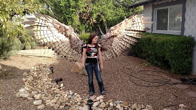 These Homemade, Articulating Pneumatic Wings are Awesome