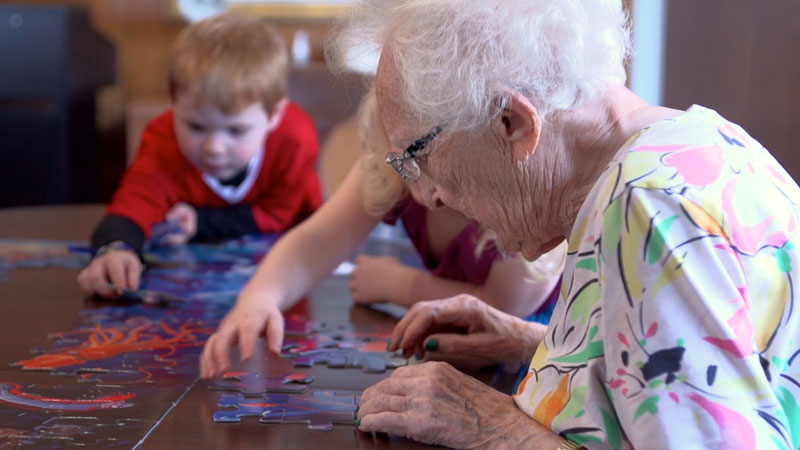 In Seattle, there's a Preschool Housed Inside a Retirement Home