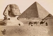 Picture of the Day: Khufu and the Great Sphinx ca. 1860-1929
