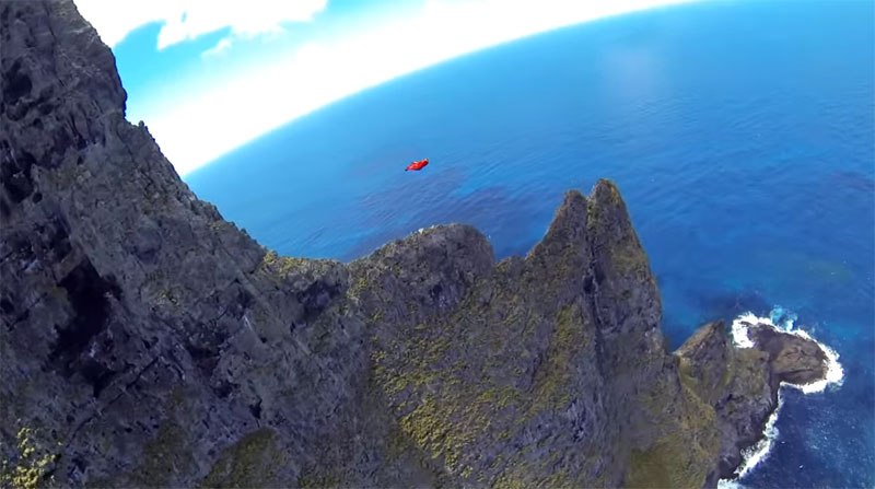 Volcanic Stack Wingsuit Flying Over the World's Tallest Volcano Stack - TwistedSifter