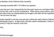 The Time Schwarzenegger Wrote a Big FU to a California Assemblyman