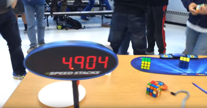 14-Year-Old Sets Rubik's Cube World Record and Breaks 5 Second Barrier