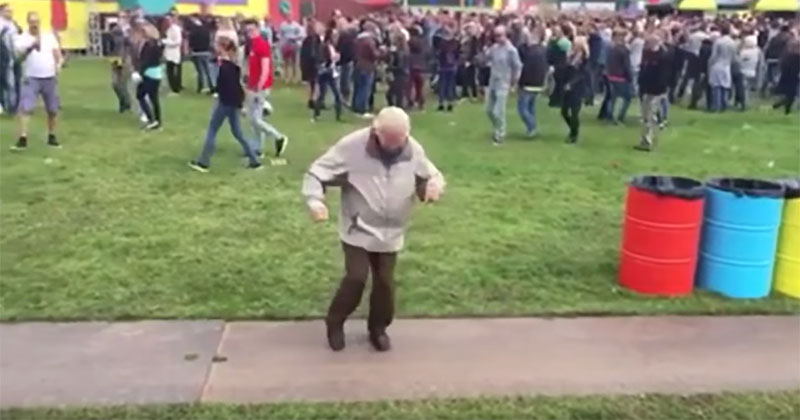 Awesome 83-Year-Old Rocks Out at Electronic Music Festival in The  Netherlands » TwistedSifter