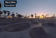 A Tranquil, Early Morning Miniature Drone Tour Through Venice Beach