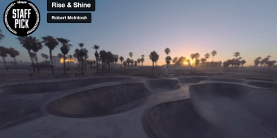 A Tranquil, Early Morning Miniature Drone Tour Through Venice Beach