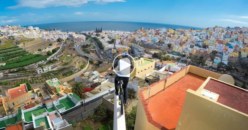 Danny MacAskill Goes Rooftopping in Spain—on his Bike
