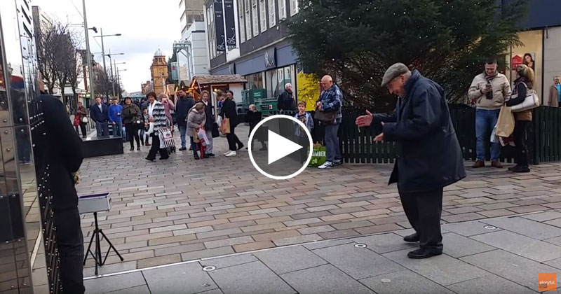 Let This Elderly Man Dancing to a Saxophone Brighten Your Day