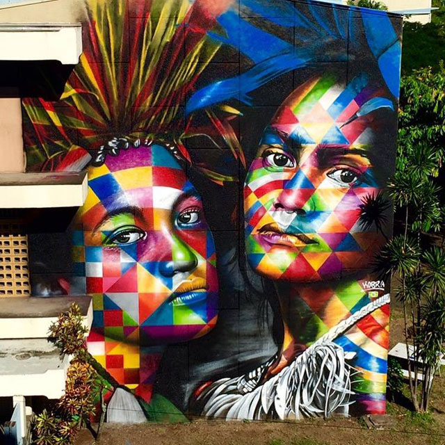 The Kaleidoscope Street Art Portraits of Eduardo Kobra (24 Photos ...