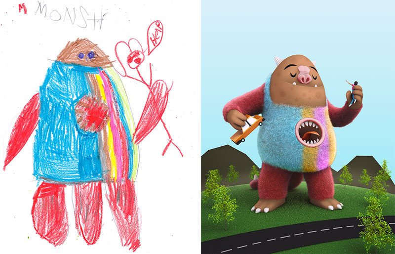 the monster project brings kids drawings to life (25)