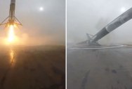 Elon Musk Shares Close-Up of SpaceX Rocket Landing, Tipping and Exploding