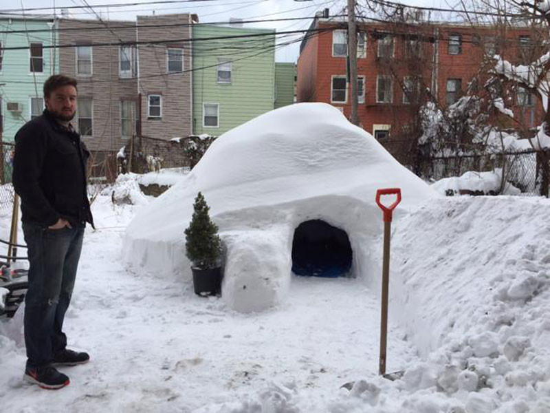Guy Builds Igloo in Brooklyn and Lists on Airbnb for $200 a Night