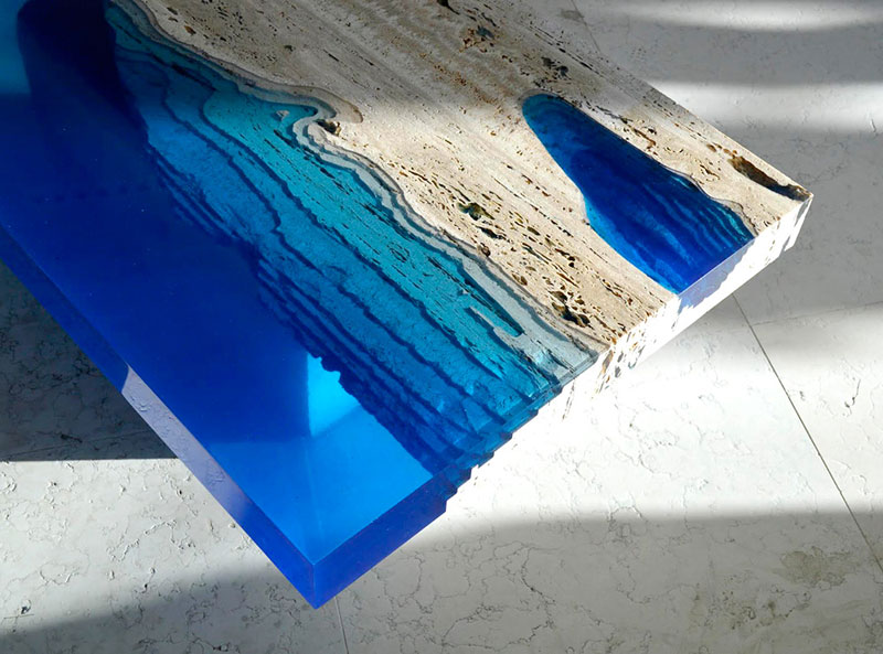 lagoon table made from marble and resin by LA Table (1)