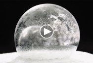 Making Soap Bubbles in the Freezing Cold and Filming the Results