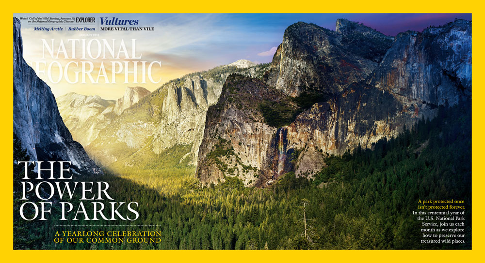 ngm january 2016 gatefold cvr Amazing Day to Night Photos of US National Parks by Stephen Wilkes