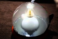 A Levitating Top, Inside a Bubble, Filled With Smoke… For Science!