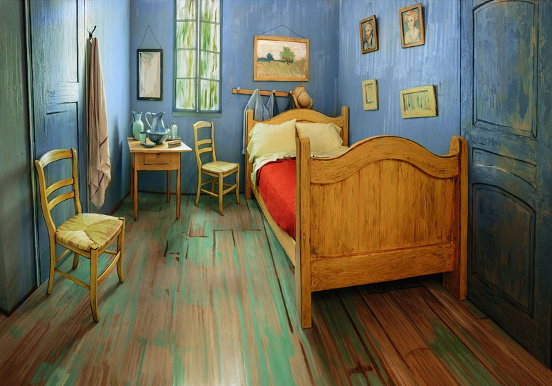AIC Museum Recreates Van Gogh Bedroom Painting and Puts it on Airbnb (1)