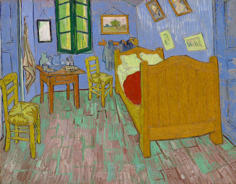 AIC Museum Recreates Van Gogh Bedroom Painting and Puts it on Airbnb (6)