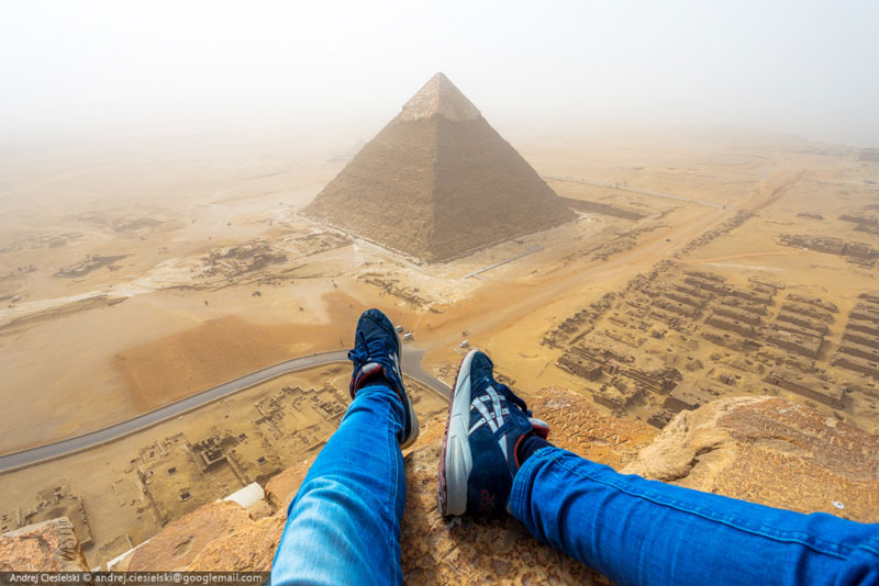 Teen Illegally Scales Giza Pyramid and Documents the Entire Thing