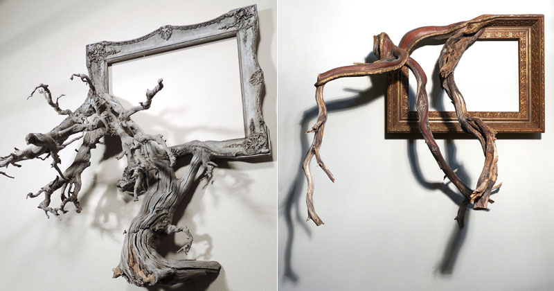 Darryl Cox Melds Fallen Branches and Old Frames Into Something New