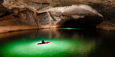 Exploring One of the World's Largest River Caves with a Kayak and Drone