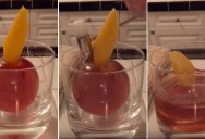 A Cocktail, Inside an Iceball, Freed by a Hammer