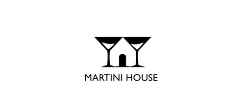 martini house logo negative space 15 Logos That Found a Creative Use for Negative Space