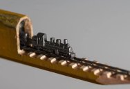 Cindy Chinn Carves Miniature Trains Out of Carpenter Pencils
