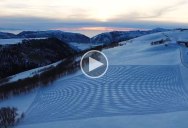 Simon Beck Takes Over 40,000 Steps to Draw Huge Murals in the Snow