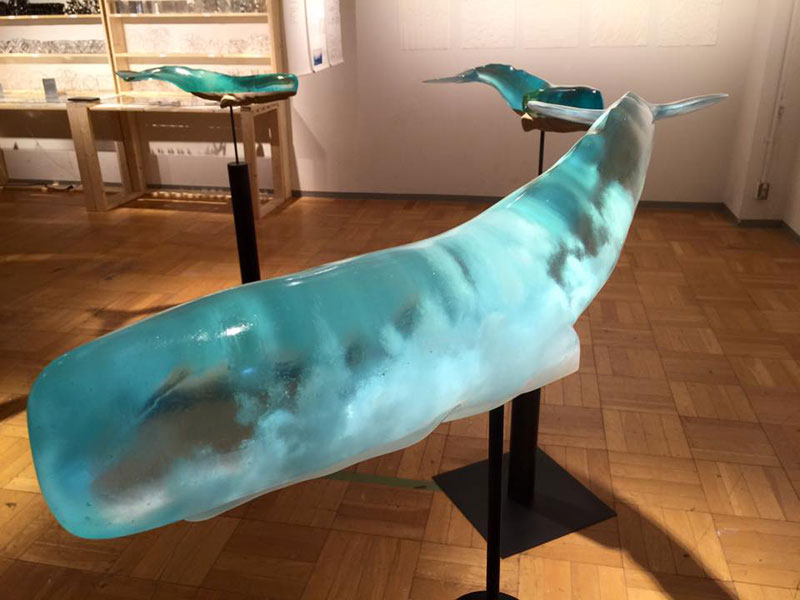 Translucent Whale Sculptures Show the Ocean Life Within by Isana Yamada (10)