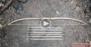 guy makes bow and arrow with bare hands primitive technology guy makes bow and arrow with bare hands primitive technology