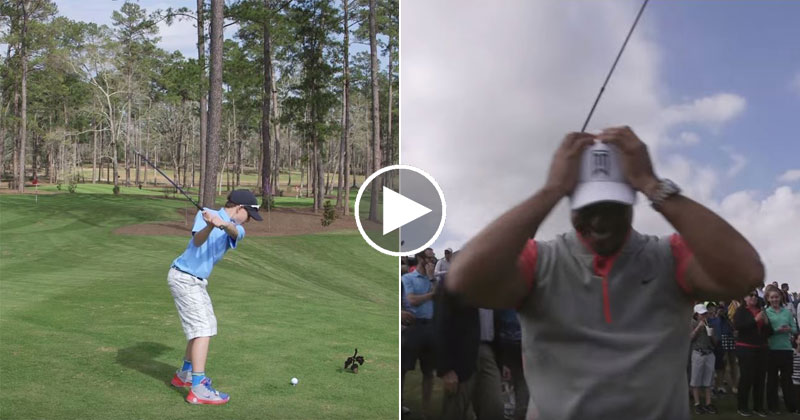 Kids Hits Hole-in-One on Inaugural Shot at Tiger's New Golf Course for Kids