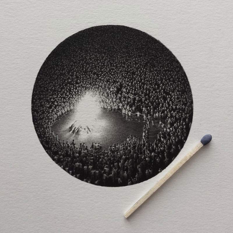 Amazingly Detailed Miniature Pencil Drawings by Mateo Pizarro