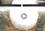 Pouring Molten Salt Into a Tank of Water