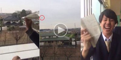 Paper Airplane Goes for 20 Second Flight and Returns to Owner