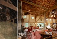 Dilapidated 1860s Barn Gets Revived Into Amazing Entertainment Space