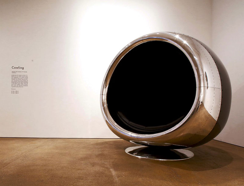 fallen furniture made from old salvaged and reclaimed airplane parts (5)