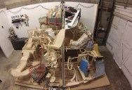 Homemade Kinetic Marble Mountain is 12′ x 8′ of Awesomeness