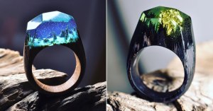 miniature landscapes inside rings of wood and resin by secret wood 13 Miniature Landscapes Inside Rings of Wood and Resin by Secret Wood (13)